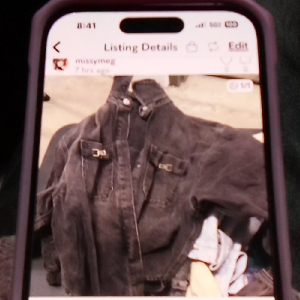 Express Black Denim Jacket